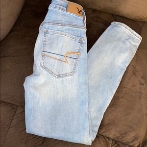Women’s American Eagle crop jeggings. Size 0.